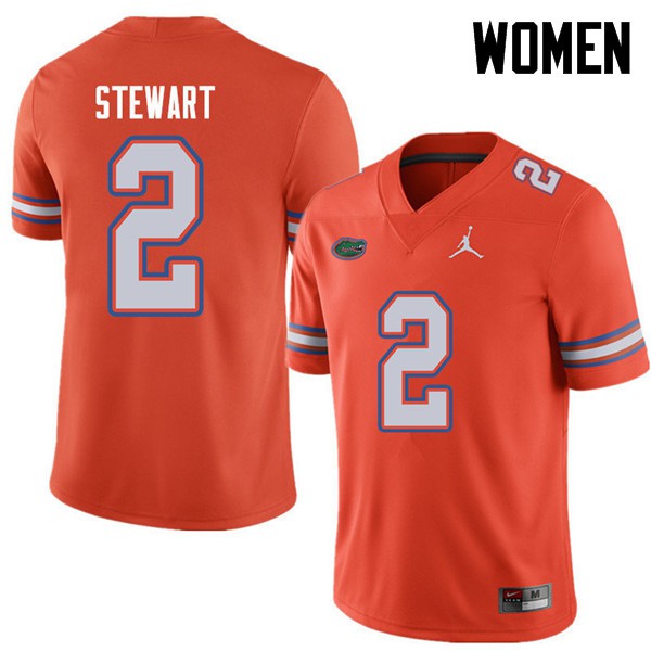 Jordan Brand Women #2 Brad Stewart Florida Gators College Football Jersey Orange